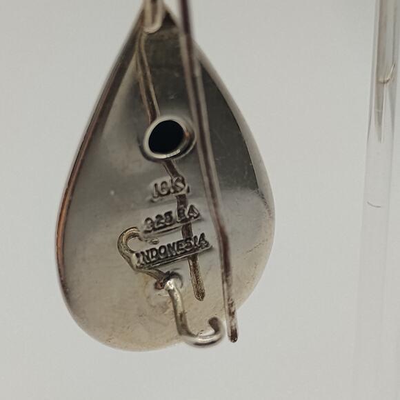 BA Suarti Sterling Silver and 18K Teardrop Earrings - Picture 4 of 4